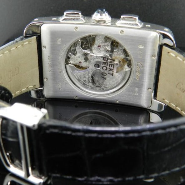 Cartier Tank Amèricaine Chronograph XL oro bianco