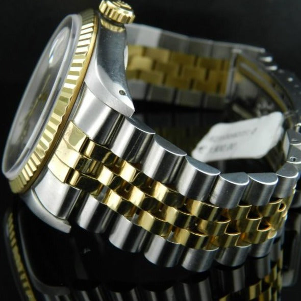 Rolex date just ref.16233 acciaio oro