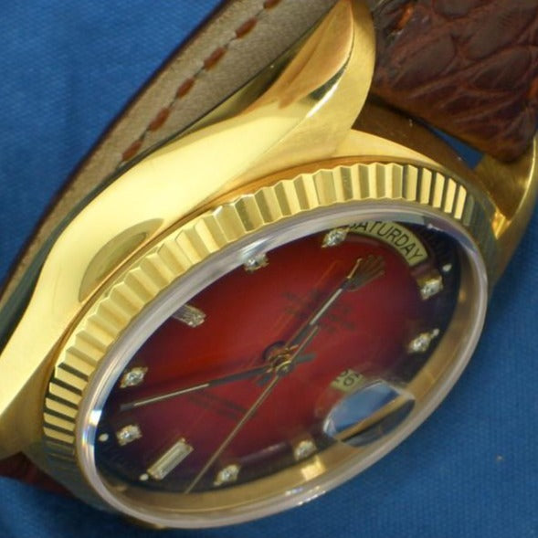 Rolex day date ref. 18038 oro giallo e brillanti