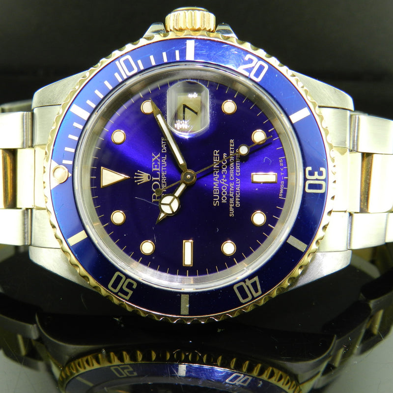Rolex Submariner ref. 16613 acciaio-oro quadrante blu